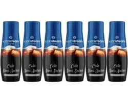 Set van 6 SODASTREAM SUIKERVRIJE COLA-concentraten - 440 ml