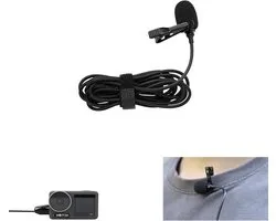 Lavalier Microphone for Insta360 X5/Go Ultra for DJI Osmo 360/Pocket 3/Action 5 Pro/4/3/2 Omnidirectional Condenser Type C Recording Microphone 1.5m Wire Accessories for Action Camera