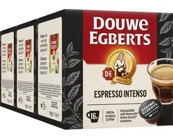 Douwe Egberts Espresso Intenso Dolce Gusto Capsules de café - 3 x 16 pièces