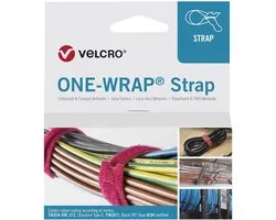 VELCRO® One Wrap® Strap - 20 mm x 330 mm - 100 stuks - Zwart