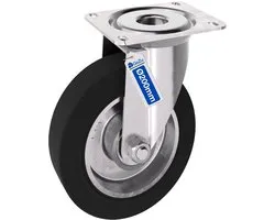 GeZu Impex Roulettes Pivotantes 200x40mm Galvanisées