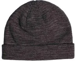 MSTRDS - Short Cuff Knit Beanie h.charcoal one size Beanie Muts - Grijs