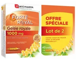 Forté Pharma Forté Royal Royal Jelly 1000 mg Verpakking van 2 x 20 Flacons