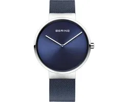 BERING 14539-307 - Horloge - Staal - Blauw - Ø 39 mm