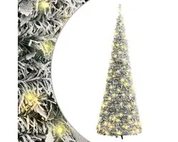 vidaXL-Kunstkerstboom-pop-up-met-sneeuw-100-LED's-150-cm