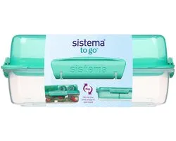 Sistema to go - Lunch Stack Lunchbox - Rectangle 1,8 liter - Roze