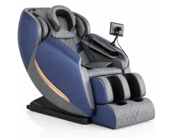 AlienComfort™ Shiatsu Massagestoel LUNA - Blauw - Compact model - 16 Rollers & 14 Airbags - Surround Sound - Massage stoel - Massagestoel Elektrisch - massagestoel - Massage apparaat