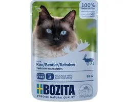 Bozita kattenbrokjes in saus 12x85g - met rendier