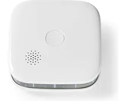 Détecteur de fumée Nedis SmartLife - Wi-Fi - Alimentation par batterie - Cycle de vie du capteur : 10 ans - EN 14604 - Max. Autonomie de la batterie : 24 mois - 85 dB - Wit - 1 Pièce