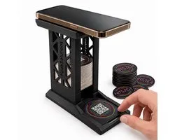 HuubSolutions Kaarthouder geschikt voor Hitster – Met Telefoonstandaard voor Automatische QR-Scan – Geschikt voor Flying Mic, Battle of the Generations, Bingo & Meer