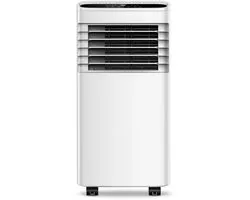 Climatiseur mobile DreamGoods - 7000 BTU - Climatiseur 3-EN-1 avec tuyau d'évacuation - Refroidir, Ventiler & Déshumidifier - Climatiseur pour chambre à coucher - Climatisation avec kit d'étanchéité de fenêtre
