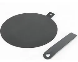 Inductie Adapterplaat RVS 24 CM - Zwart - Inductie Adapter Inductieplaat - Afneembaar Handvat - Inductie Beschermer