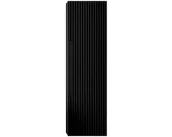 FugaFlow Eccelente Arredo Hoge Kast - 120x34.5x34.5cm - 1 deur - mat zwart - MDF