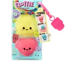 Fluffie Stuffiez Mini - Mix 5 - 7 cm - Geel en roze - Plukknuffel