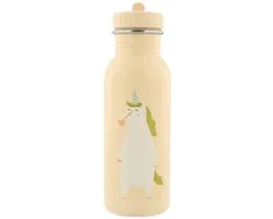 Trixiebaby Trixie Drinkfles - Mrs. Unicorn - RVS Waterfles voor kinderen - 500ml - Lekvrije Fles - Roze