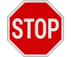 Panneau Stop - B7 - Signer à nouveau - 10 cm