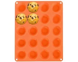 Orion Silline - Siliconen Bakvorm - Mini Muffins - Bruin