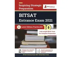 BITSAT Entrance Exam 2023 - Physics, Chemistry, Mathematics, English, Logical Reasoning - 8 Mock Tests 4 Sectional Tests (1100 Solved Questions) with Free Access to Online Tests
