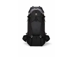 Hiking Rugzak 70L - Top en Frontloader - Trekking rugzak - Waterdicht - Zwart