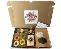 Beterschap thee chocolade brievenbus cadeau - theezeefje - nougat - honing - chocolade - honing