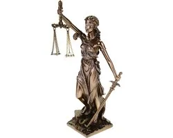 Veronese Design - Justitia Romeinse Godin van Rechtvaardigheid - Beeld - KLEIN FORMAAT - Vrouwe Justitia - hoogte 21cm
