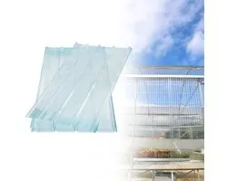 Dakpanelen - Glasvezelversterkt polyester - Golfplaat | 900 mm x 1600 mm, 2 mm dik, transparant - 3 st