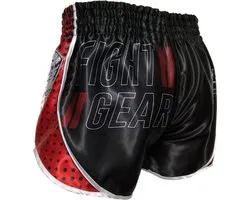 Publicité courte Booster Muay Thai Vintage Shield Zwart Rouge
