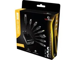 EgoGear - SCH7 - 7 in 1 Oplaadkabel met Snelle Euro USB Oplader voor Consoles, Controllers, Mobiel en Tablets