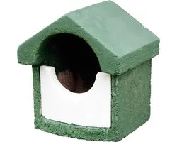 Vogelbescherming  Nestkast Hout - Groen - 17x20x15cm