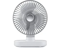 Head secouante à angle réglable Alimentation en Air silencieuse Grande capacité de la batterie 4000 mAh 4 vitesses Switch à vent Strong Ventilateur rechargeable - D77 Réglage du ventilateur puissant.