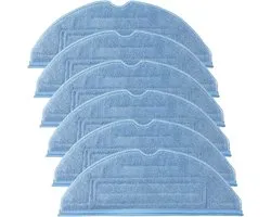 Set van 6 vervangende doekjes - herbruikbaar en wasbaar - microvezel mopvervangingsdoek - GESCHIKT voor Roborock S7、S7 S、 S7 MaxV、S7 MaxV Plus、MaxV Ultra、S7+、S7 Pro Ultra、T7 Plus、T7S、T7S Plus、G10、G10S、G10S PRO、G10S PURE - Stofzuiger - 6 stuks