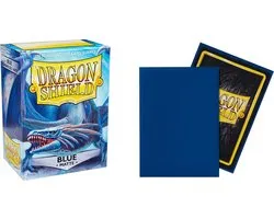 100 pochettes Dragon Shield MATTE Blue Cartes de taille standard