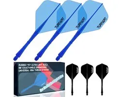 Turnart Darts Integrated Dart Flights and Shafts 2BA No.2 Shape and Medium Design One Moulded Dart Flight for All Dart - ShopVlot
