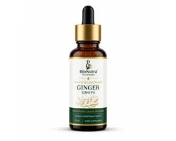 BioNutra Sciences - Extrait de racine de gingembre Nano Rajkumari en gouttes, composé de micronutriments. Convient aux végétariens et aux végétaliens. Complément alimentaire. 15 ml