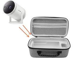 Étui rigide de transport compatible avec projecteur Samsung Freestyle, Nebula et Anker Capsule 3 1080P, Housse de protection étanche anti-choc avec doublure douce