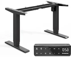 MAIDeSITe Electric height adjustable desk with square legs, silent and energy-saving motor, 4 height memory and sitting reminders, ergonomic standing desk