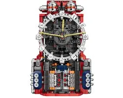 Mould King 10187 Cyberpunk Retro Klok bouwset | Limited Edition Expert modelbouw | Creator classic art bouwpakket | Technische industrieel wandklok speelgoed ideas voor volwassenen & kinderen | Accu niet geschikt voor lego technic | 1601 bouwstenen