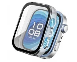 Screen protector - Geschikt voor Huawei Watch Fit 4 Pro - Full Cover Hard Case / Beschermend Hoesje - Transparant