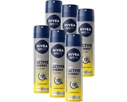 Spray NIVEA MEN Active Energy 6x 150ML