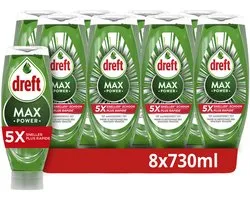 Dreft MaxPower afwasmiddel 8x730ml