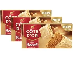 Cote d'Or Biscoff Wit - Multipack - Chocolade - 570g (3x190g)