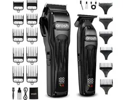 arash® Professionele Tondeuse Pro Set – Tondeuse & Baardtrimmer – Tondeuse Hoofdhaar – Kappersset - Tondeuses Cheveux - Hair Clipper – Haartondeuse – Haartrimmer – Luxe opbergzak