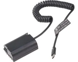 DMW-BLK22 Dummy Batterij voor Panasonic Lumix GH6, GH5 II, DC-S5, S5 II Digitale Camera's (Type-C Adapter)