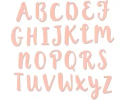 Sizzix Thinlits Die set Brush Capital Alpha ontworpen door Debi Potter, 26 stuks