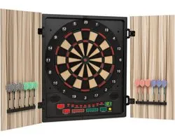 Dartmaster 180 Dartboard Dart Machine Soft Tip Doors, 27 jeux avec plus de 150 variantes de jeu, ordinateur intégré, jusqu'à 8 joueurs