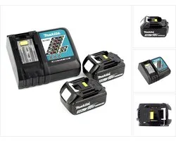 Makita Power Source Kit 18V met 2x BL1830B accu 3,0Ah + DC18RC oplader