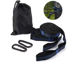 iBright Complete Fixing Set Hamac - Ajustable - Mousquetons & Sangles de suspension - 500 KG - Avec sac de rangement