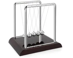 Newtons Cradle Pendulum,5 Beads Large Door Shape Newtons Cradle Funny Science Physics Gadget Newtons Cradle Balance Balls Physics Learning Desk Toys Accessories Home Office Decor
