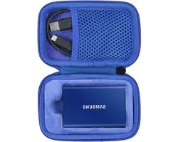 Sac de rangement antichoc en EVA rigide pour Samsung T7 Touch/T7 Portable SSD - Protection, portabilité et espace pour disque dur externe 500 Go, 1 To, 2 To