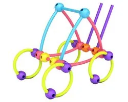 K'nex bouwset Meli Stik 150-delig kleurrijk constructiespeelgoed.